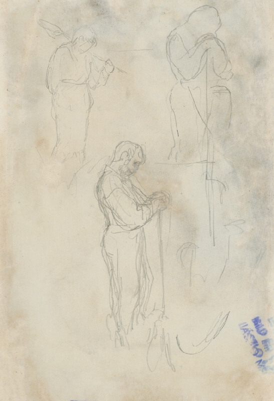 Ladislav Mednyánszky – Štúdia mladého záhradníka s lopatou 