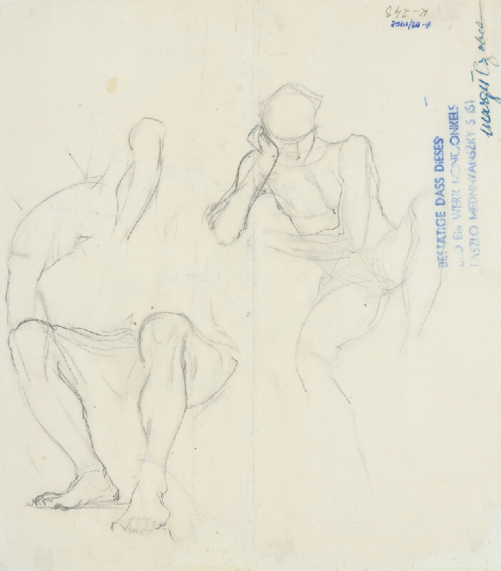 Ladislav Mednyánszky – Štúdia sediaceho muža 