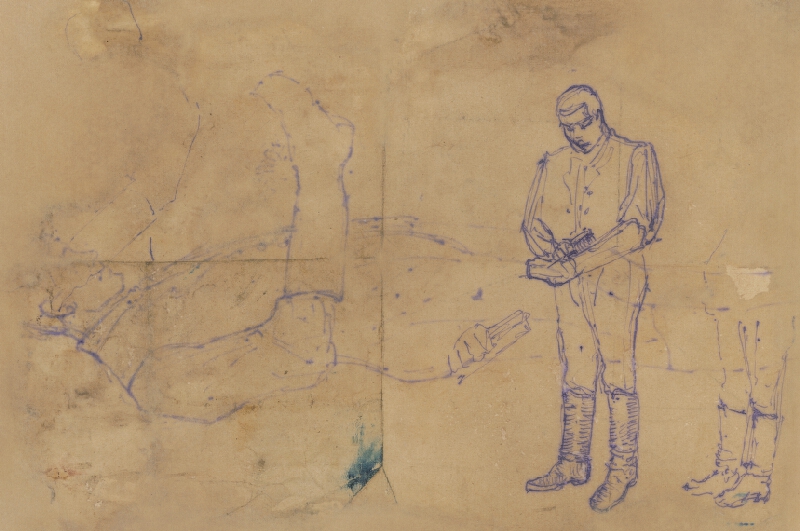 Ladislav Mednyánszky – Muž s čižmou 