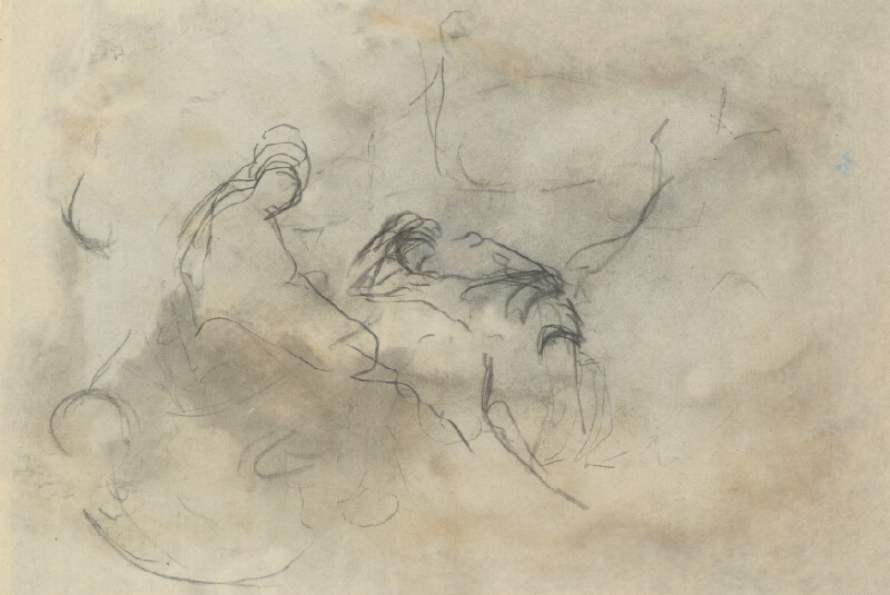 Ladislav Mednyánszky – Štúdia postavy s rukami za hlavou 