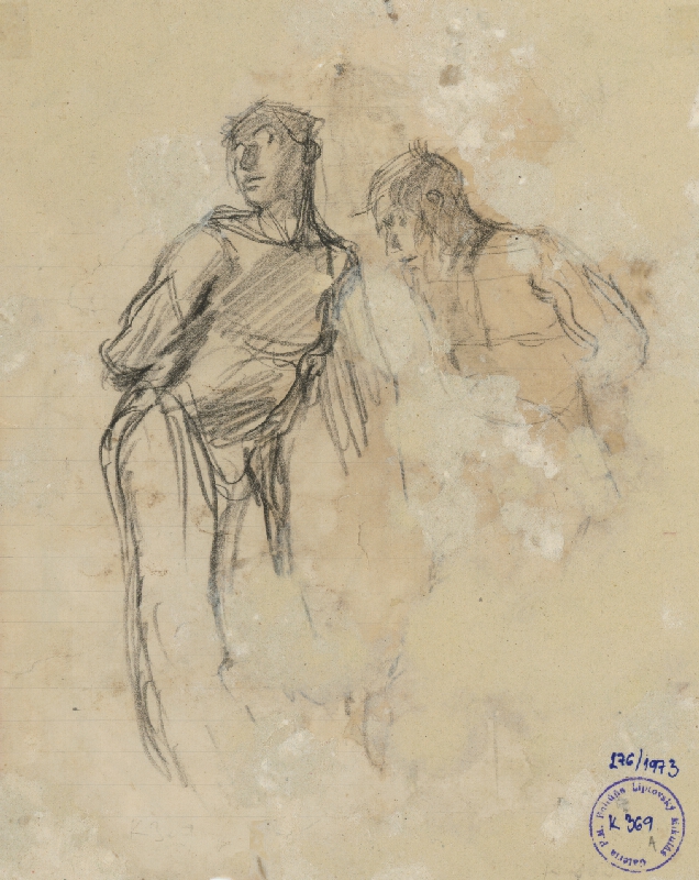 Ladislav Mednyánszky – Štúdia postáv dvoch mužov 