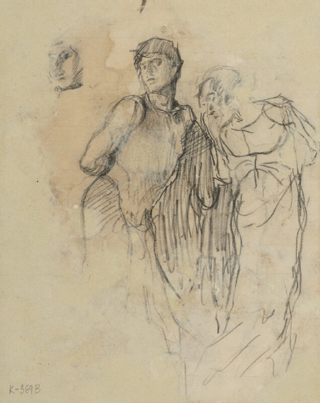 Ladislav Mednyánszky – Štúdia postáv dvoch mužov 