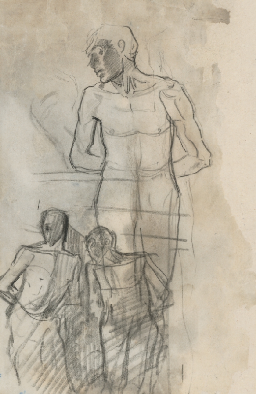 Ladislav Mednyánszky – Štúdia troch mužských postáv 