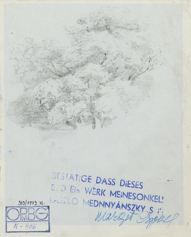 Ladislav Mednyánszky – Štúdia stromu 