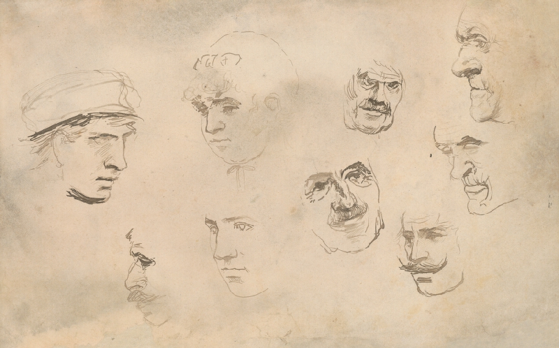 Ladislav Mednyánszky – Štúdia mužského obličaja 