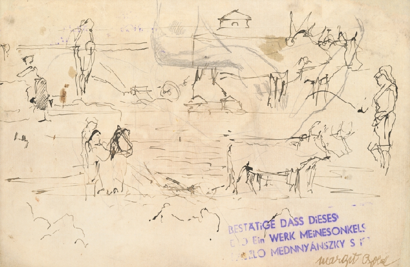 Ladislav Mednyánszky – Štúdia postáv a zvierat 