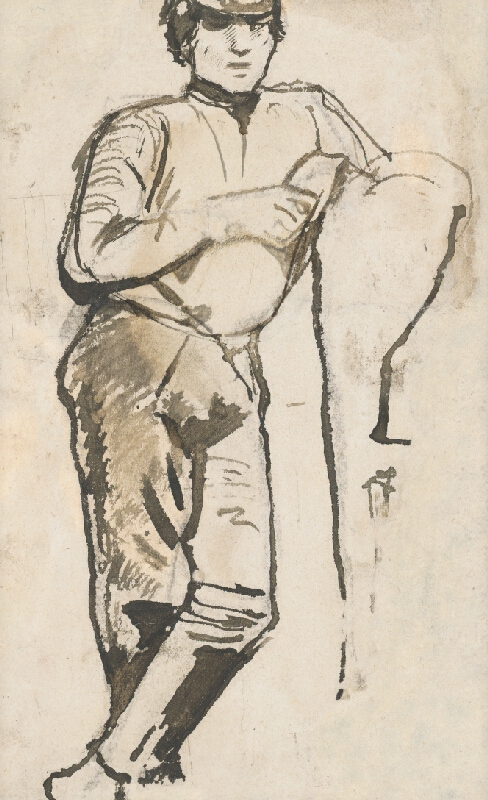 Ladislav Mednyánszky – Štúdia stojaceho muža 