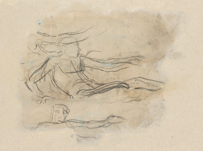 Ladislav Mednyánszky – Štúdia pololežiaceho chlapca 