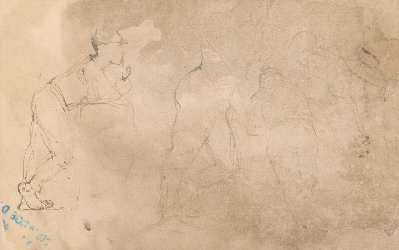 Ladislav Mednyánszky – Štúdia podopretého muža 