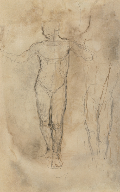 Ladislav Mednyánszky – Štúdia stojacej postavy 