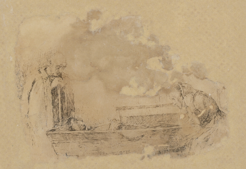 Ladislav Mednyánszky – Nad rakvou 