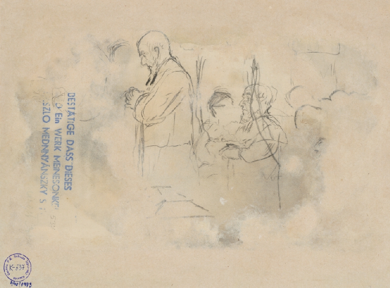 Ladislav Mednyánszky – Štúdia hláv mužov 