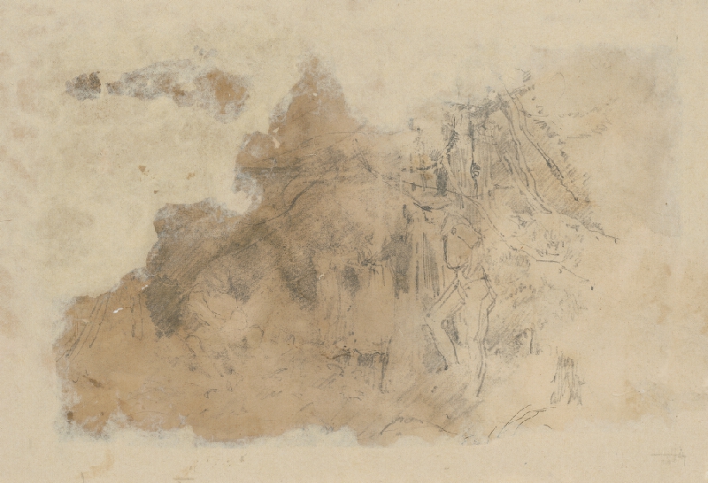 Ladislav Mednyánszky – Štúdia dvoch postáv v lese 