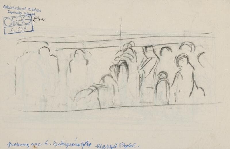 Ladislav Mednyánszky – Štúdia smútiacich 