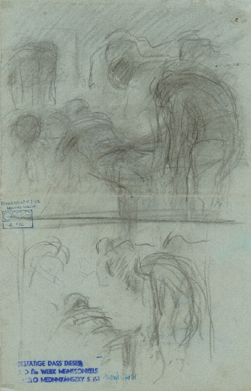 Ladislav Mednyánszky – Štúdia postáv nad lôžkom 