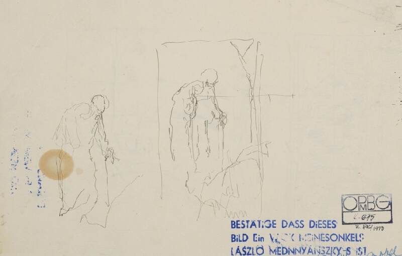 Ladislav Mednyánszky – Štúdia smútiaceho 