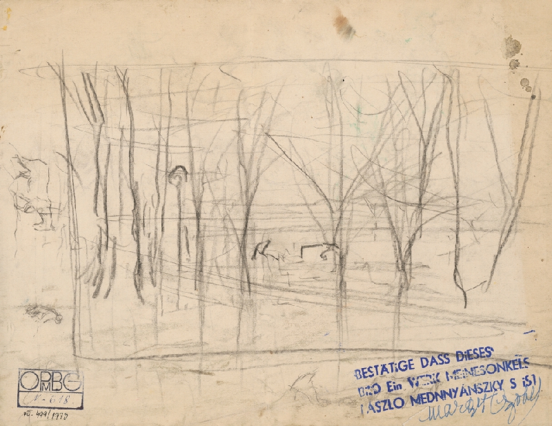 Ladislav Mednyánszky – Štúdie parku 