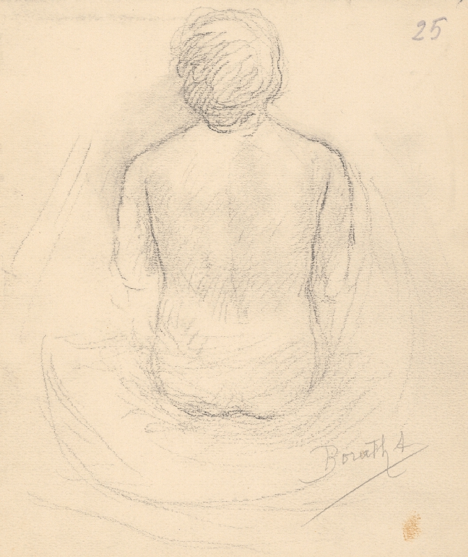 Andor Borúth – Kresba - ženský akt 