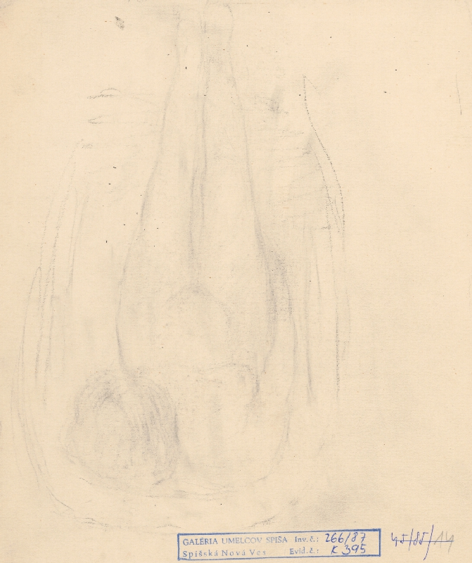 Andor Borúth – Kresba - ženský akt 