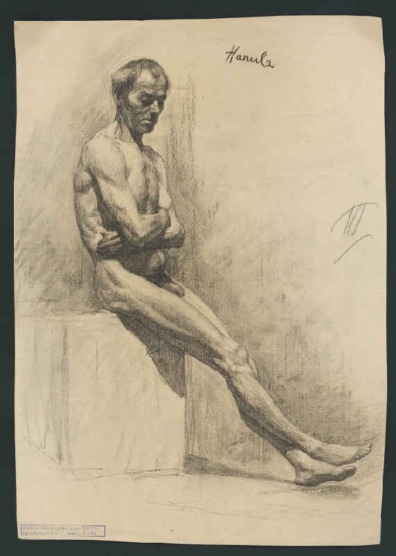 Jozef Hanula – Štúdia mužského aktu 