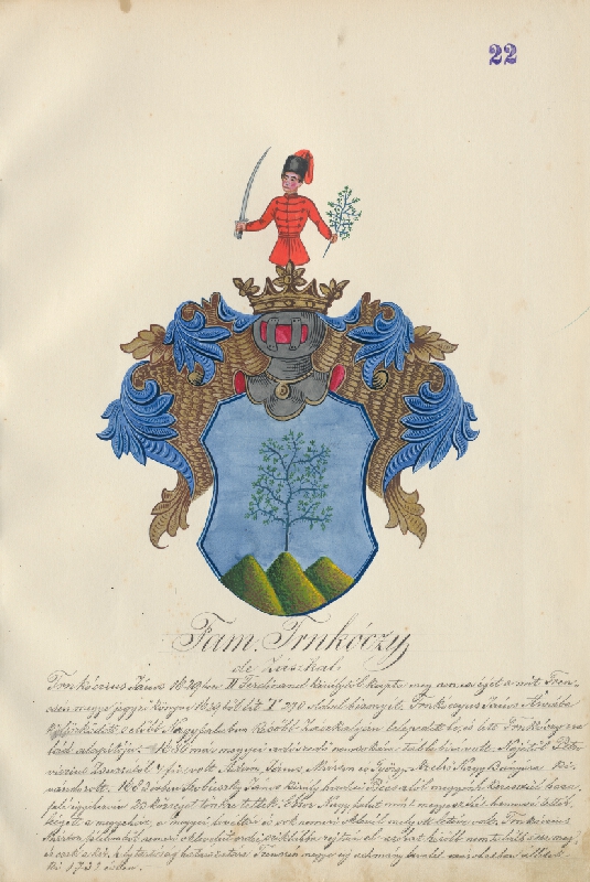 Adolf Medzihradský – Erb rodiny Trnkóczyovej 