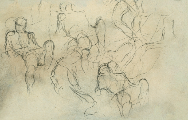 Ladislav Mednyánszky – Štúdie ležiacich mužov 