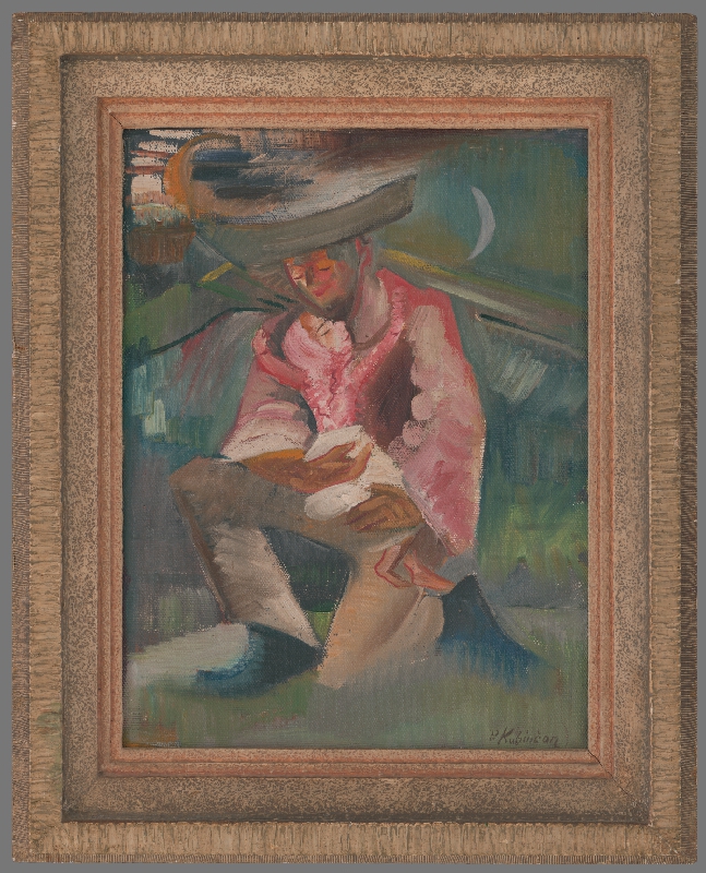 Arnold Peter Weisz-Kubínčan – Otec s dievčatkom 