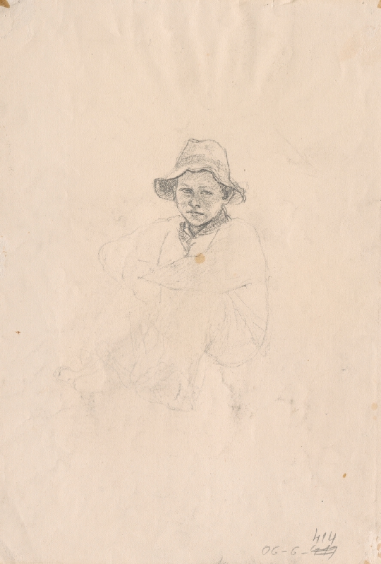 Ignác Kolčák – Chlapec sediaci na lúke 