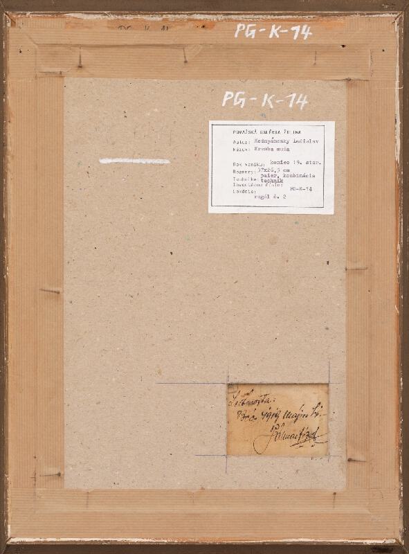 Ladislav Mednyánszky – Kresba muža 