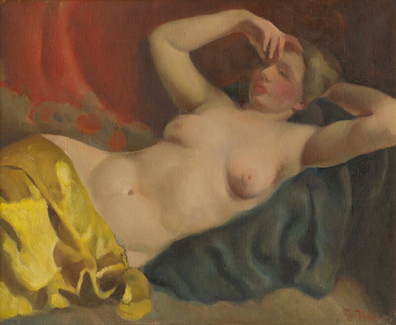 Július Flache – Ležiaci akt 