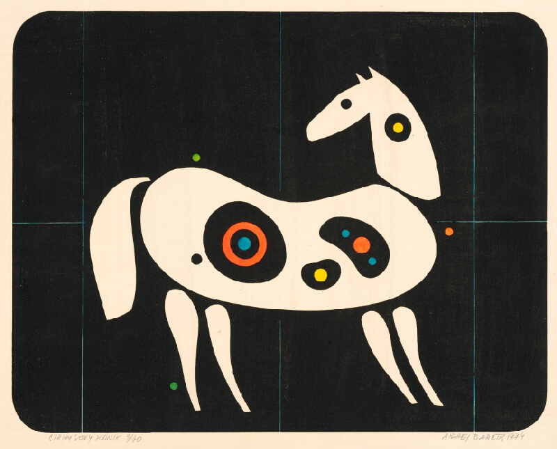 Andrej Barčík – Cirkusový koník, 1974, Stredoslovenská galéria