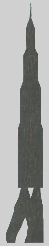 Stanislav Filko – Bez uvedenia názvu (šablóna rakety pre Mapy sveta a Európy) 