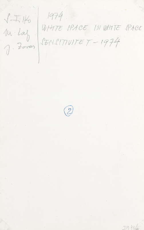 Stanislav Filko, Miloš Laky, Ján Zavarský – WHITE SPACE IN WHITE SPACE – SENSITIVITET  (WHITE SPACE IN WHITE SPACE)   