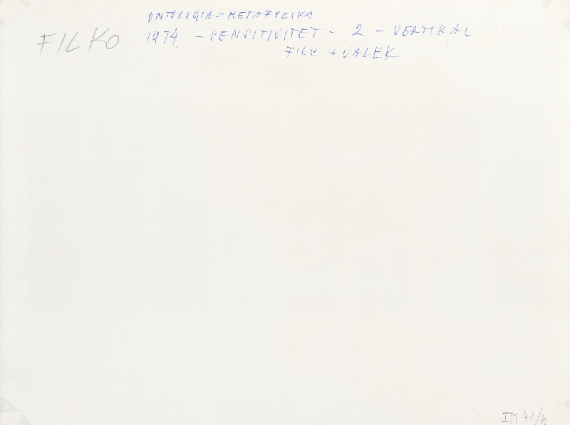Stanislav Filko, Miloš Laky, Ján Zavarský – SENSITIVITET – 2 – VERTIKAL – FILC + VALEK (WHITE SPACE IN WHITE SPACE)    