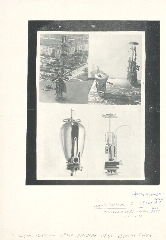 Stanislav Filko – 1959 – VO FARBACH 7. SHAKRAS ENERGII, VYHLIADKOVE VEŽE – MRAKODRAPY, INŠTALACIA 