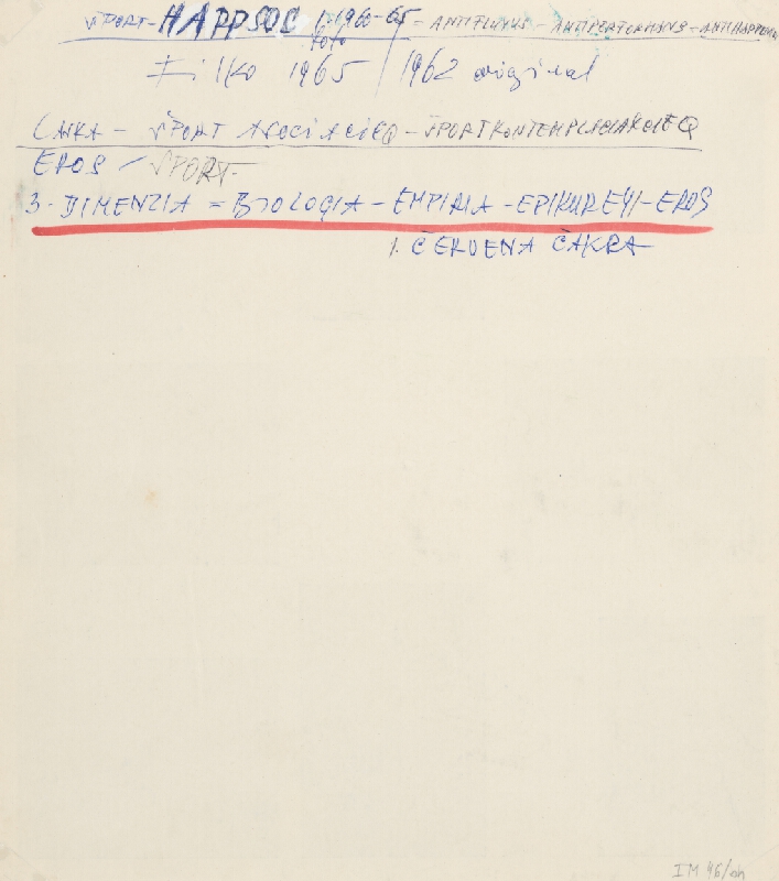Stanislav Filko – FILKONTEMPLACIAKCIAQ, ŠPORTASOCIACIE – 1965 – 1960 – HAPPSOC I. 65 