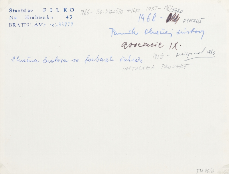 Stanislav Filko – Pomník slnečnej sústavy – Asociacie IX.  