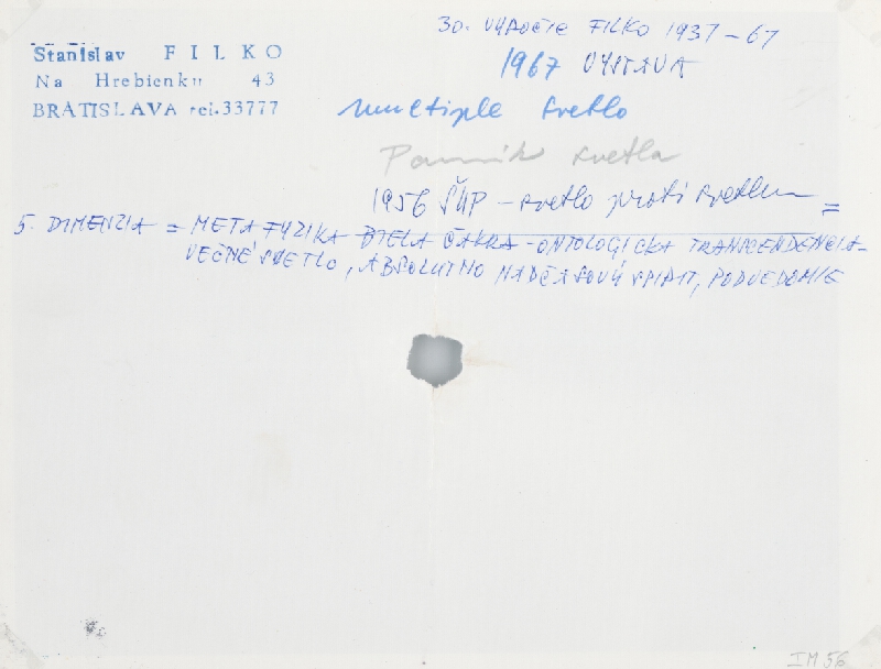 Stanislav Filko – Multiple svetlo – Pomník svetla  