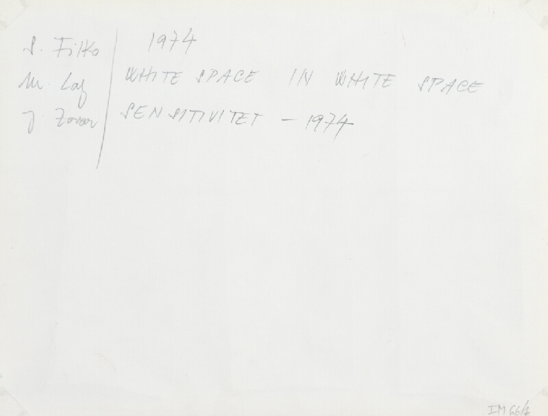 Stanislav Filko, Miloš Laky, Ján Zavarský – WHITE SPACE IN WHITE SPACE – SENSITIVITET   