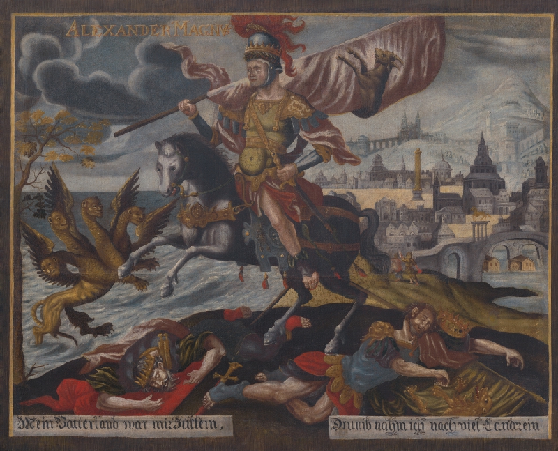 Neznámy autor – Alegorický výjav - cisár Alexander Veľký 