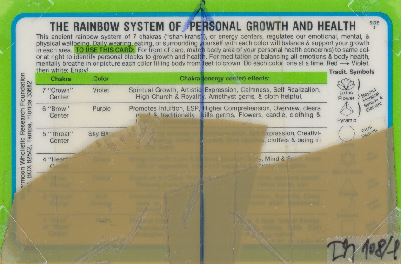 Stanislav Filko – Bez uvedenia názvu (THE RAINBOW SYSTEM OF PERSONAL GROWTH AND HEALTH) 