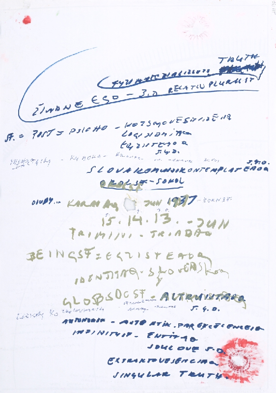 Stanislav Filko – Bez uvedenia názvu (TRANSCENDENCIEQ. WAYSF. – JAVIRTUALSF – ARISTOTELESF + KOMPUTER+KOZMOVESMIR... OKREM NAŠHO) 