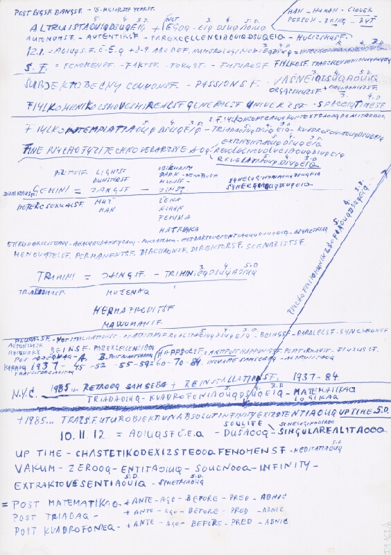 Stanislav Filko – Bez uvedenia názvu (RETROS.F.INSTALATI – ALTRUISTRIADADSEI – METODIKADSEIQ – KUADROFONIADSEI) 