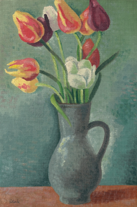 Mikuláš Galanda – Tulipány v džbáne 