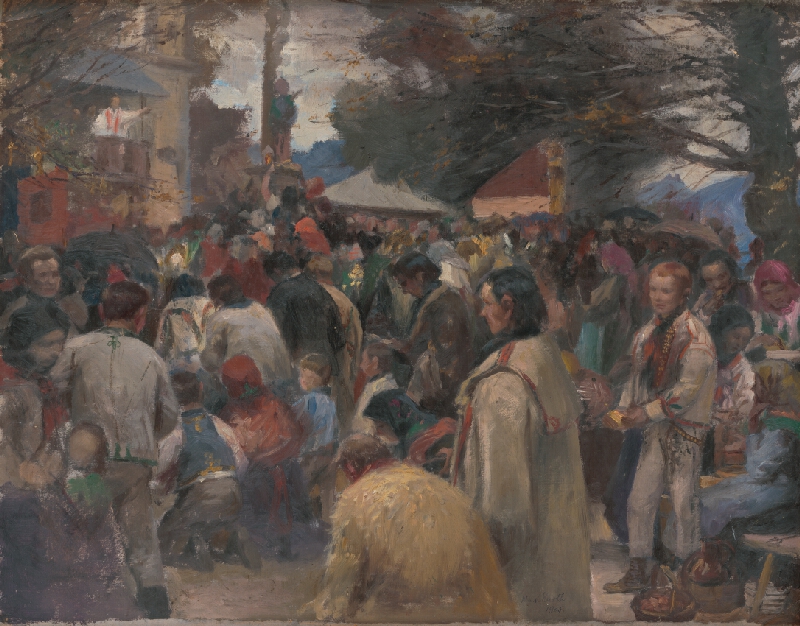 Maximilián Kurth – Štúdia k obrazu Odpust III. 