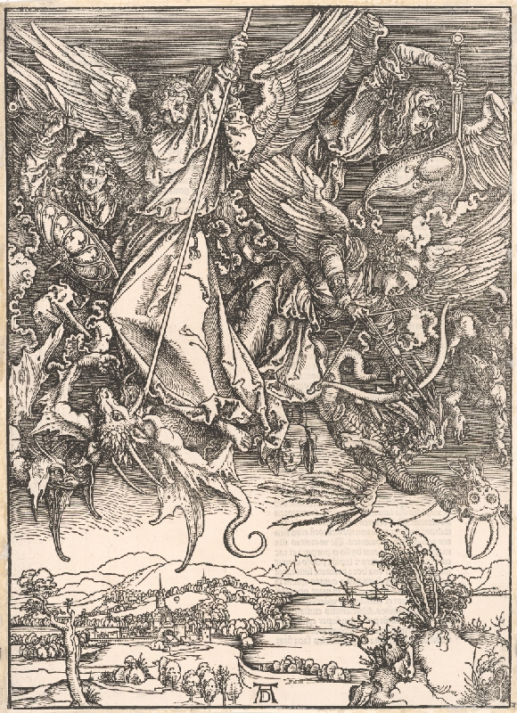 Albrecht Dürer – Boj sv. Michala archanjela s drakom 