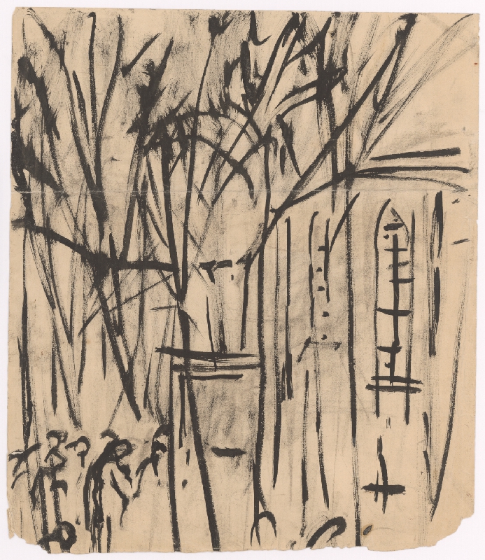 Ladislav Mednyánszky – Pred kostolom 