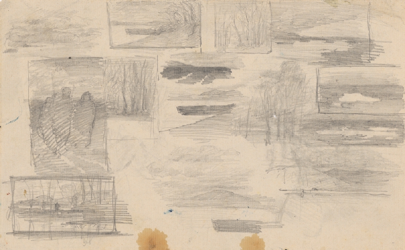 Ladislav Mednyánszky – Náčrt k obrazu 42. 