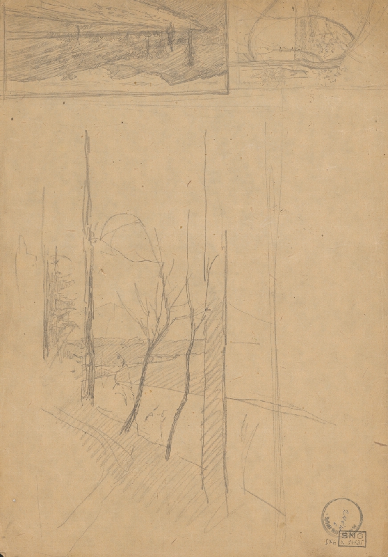 Ladislav Mednyánszky – Náčrt k obrazu 46. 