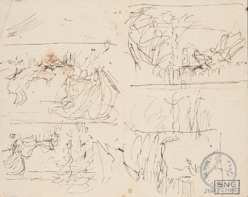 Ladislav Mednyánszky – Náčrt k obrazu 61. 